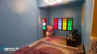 نمای داخلی اتاق فیروزه خانه کاج - اردل - شهر ساحلی کاج